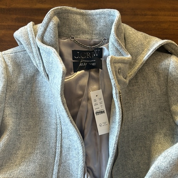 J. Crew New chateau parka Italian stadium-cloth coat BM948 Gray 2 - Picture 3 of 5